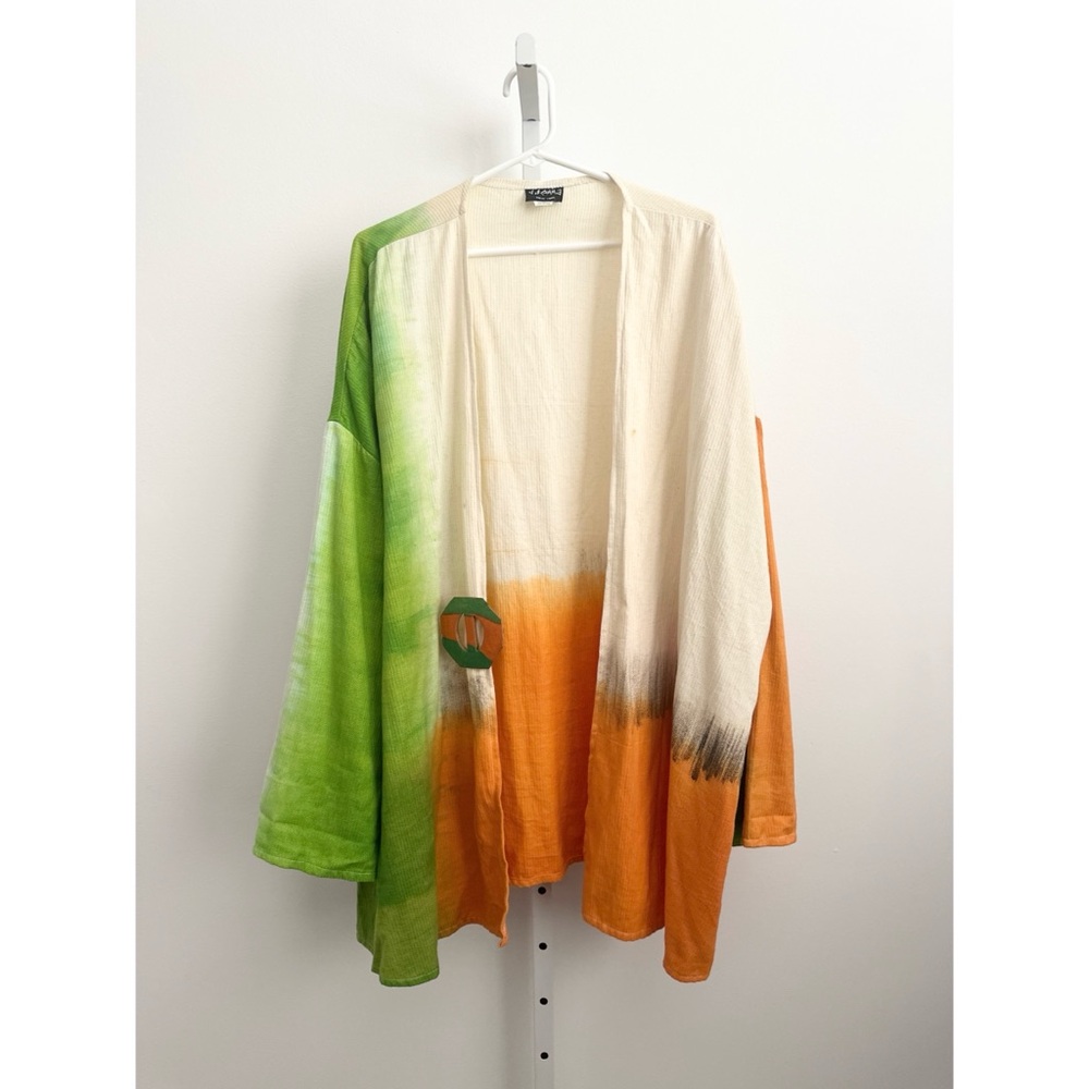 DILEMMA NEW YORK Hand-Painted Kimono Cardigan | OS